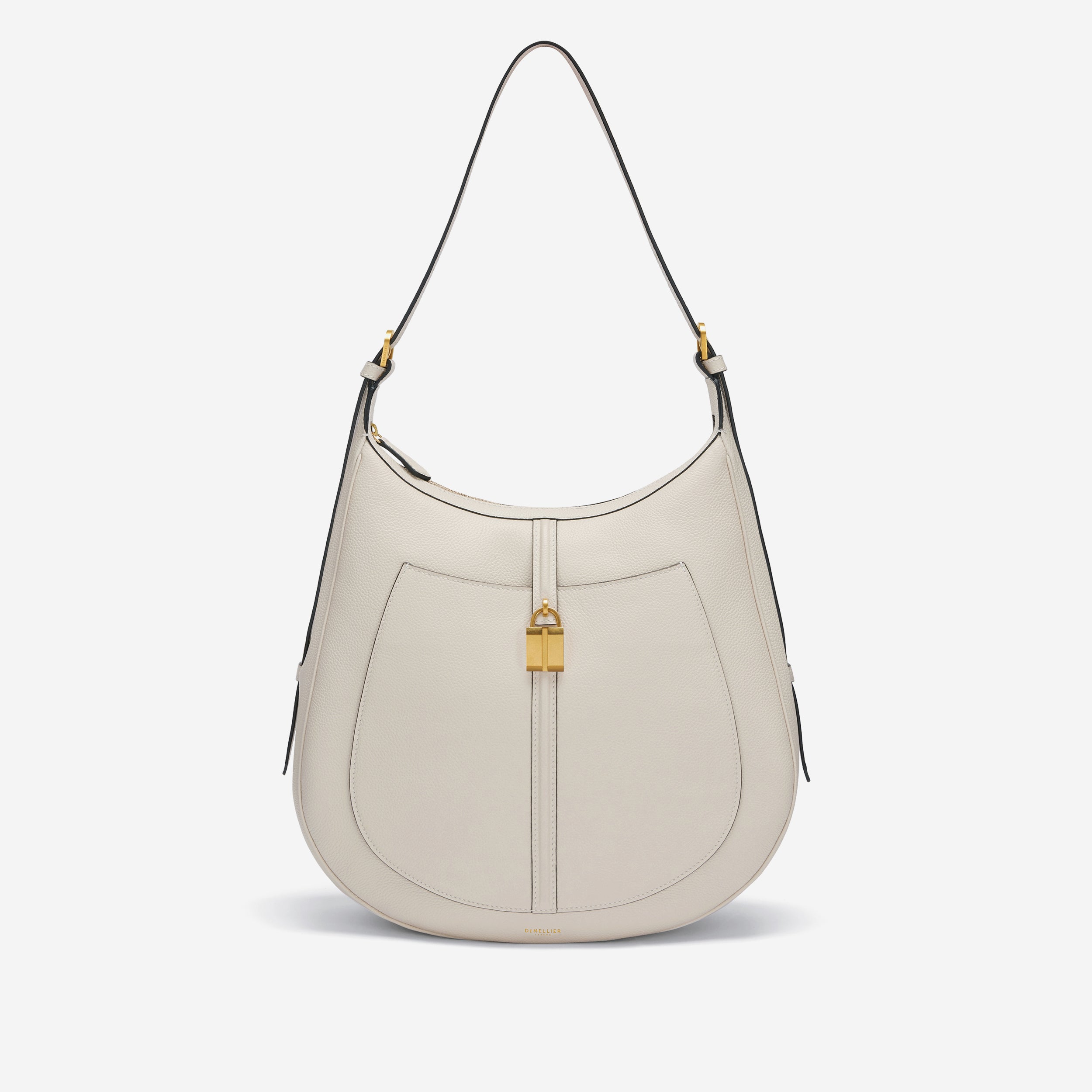 DeMellier The Siena Hobo off-white small grain