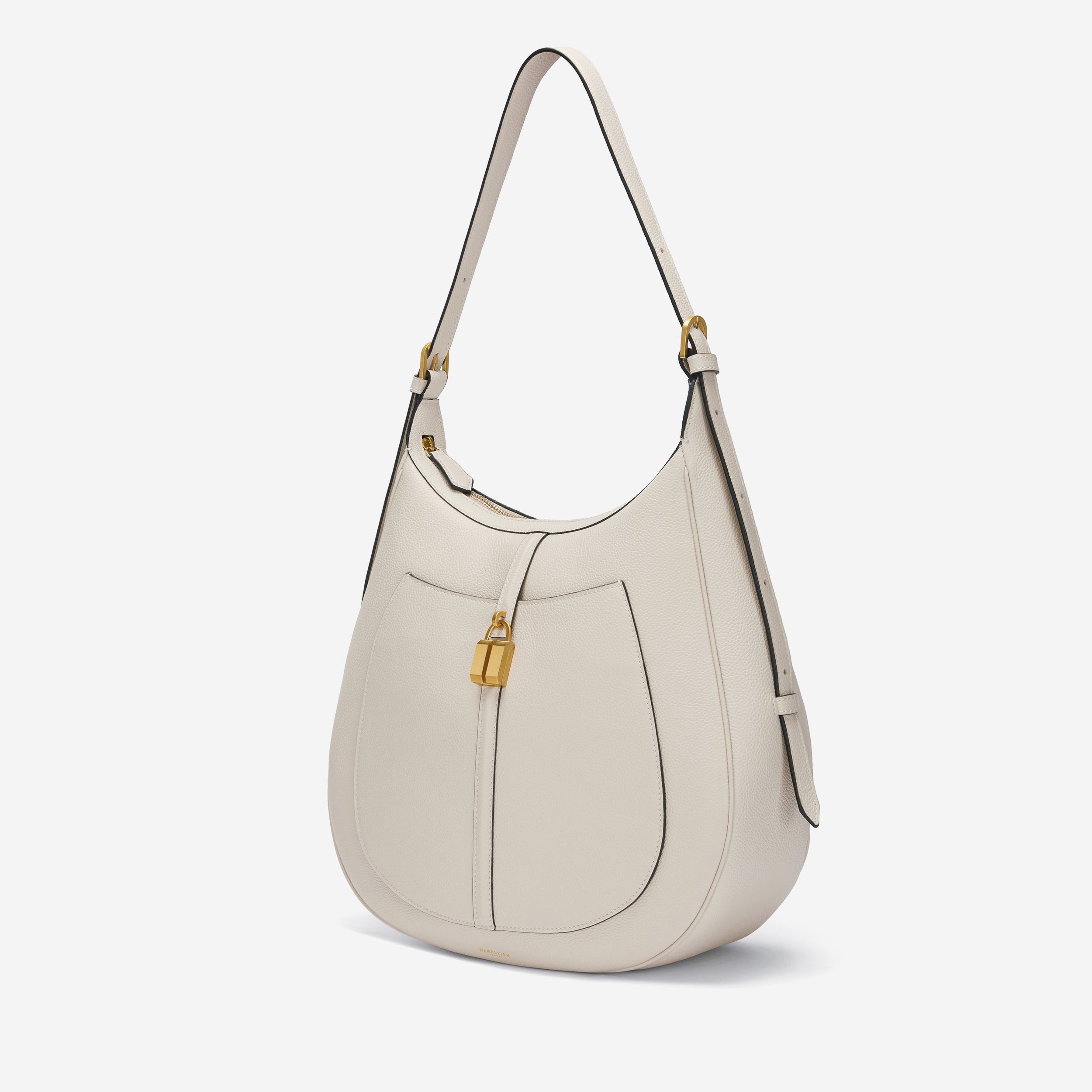 DeMellier The Siena Hobo off-white small grain