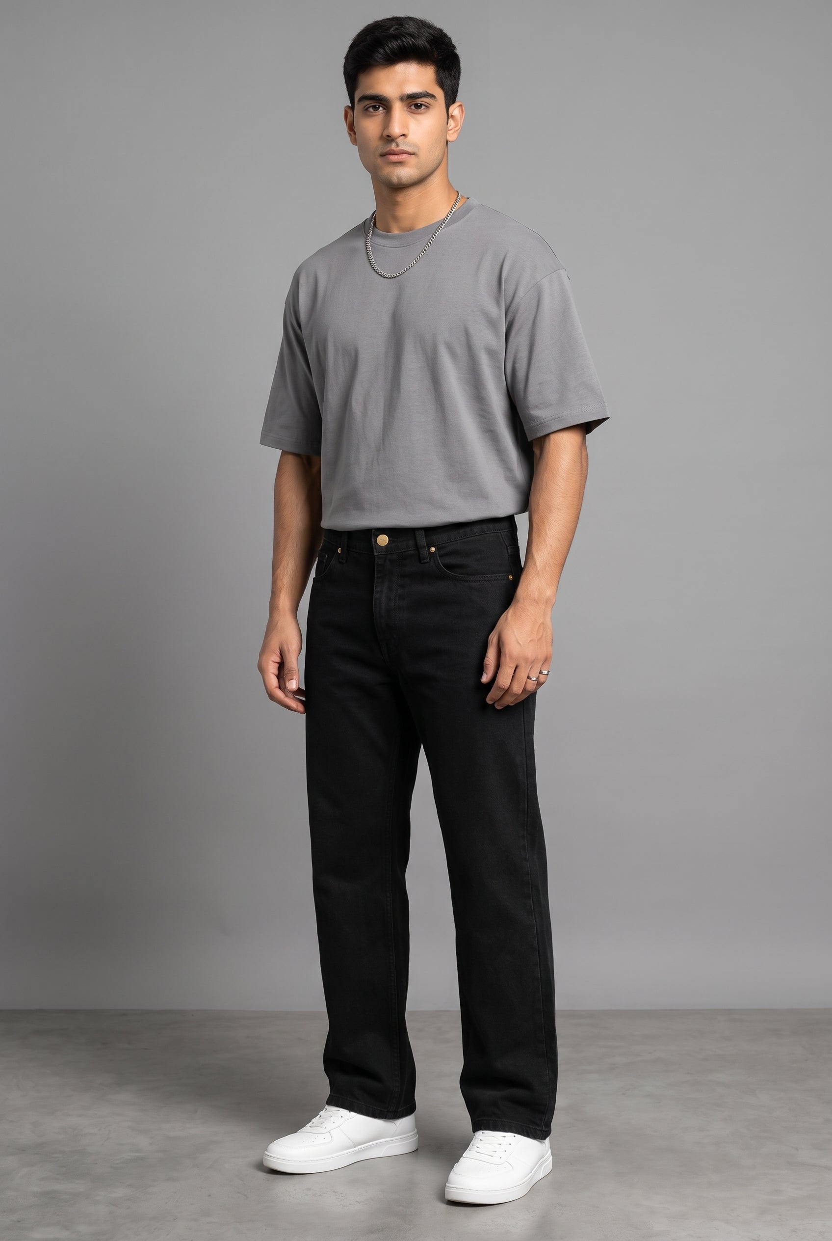 CLASSIC BLACK DENIM MEN'S JEANS