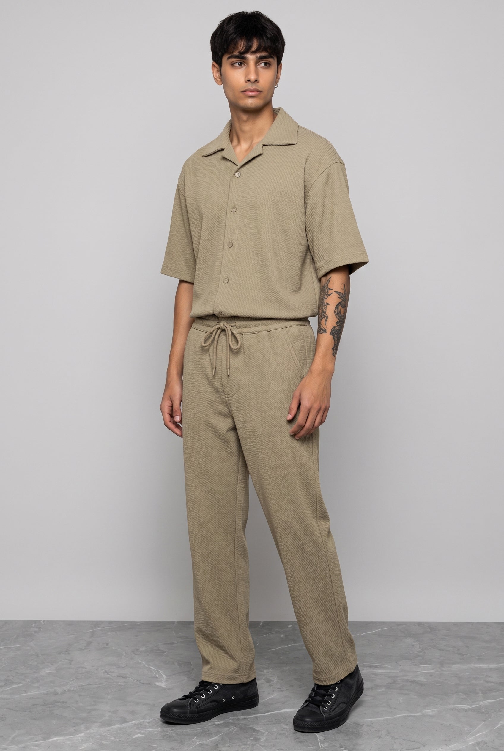 BEIGE CO-ORD SET MEN'S PANT