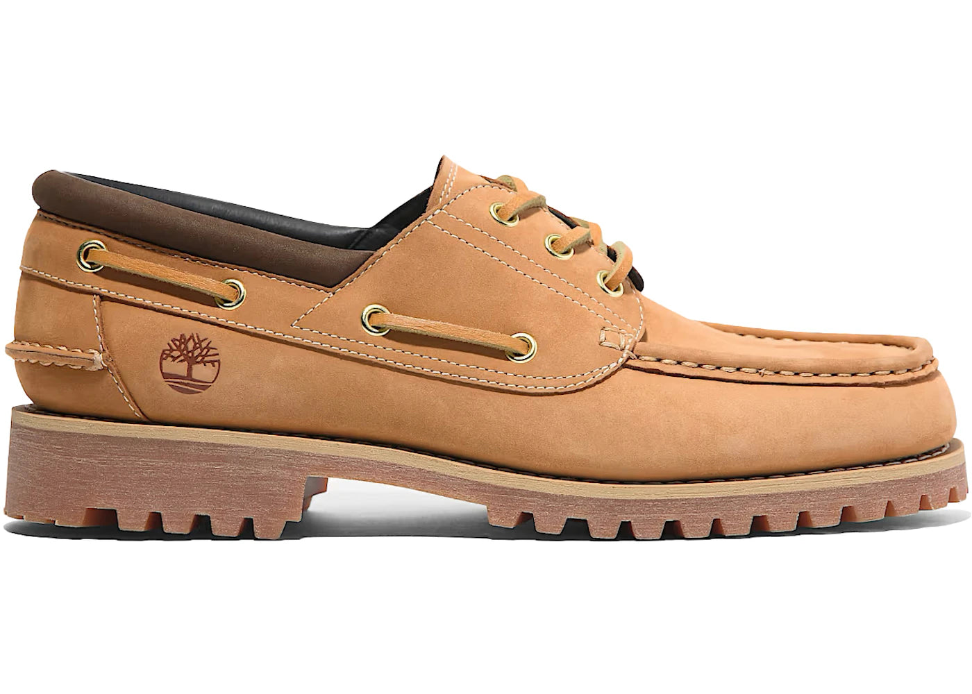 Timberland 3-Eye Lug Handsewn Boat Shoe Wheat UK
