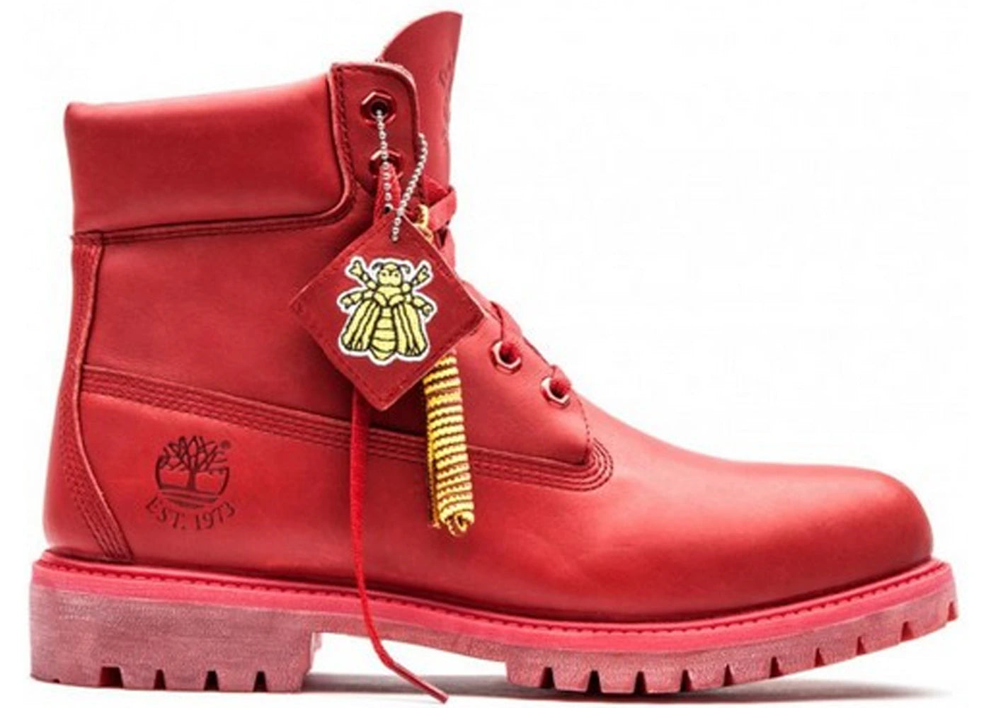 timberland 6" boot bee line red