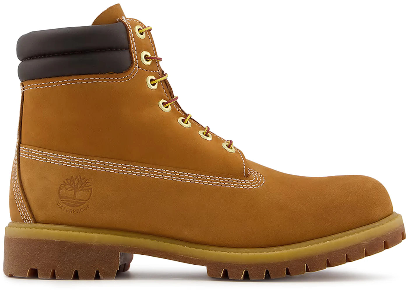 timberland 6" double collar boot wheat nubuck