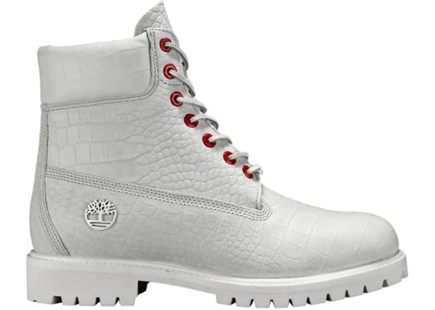 timberland 6" boot white serpent