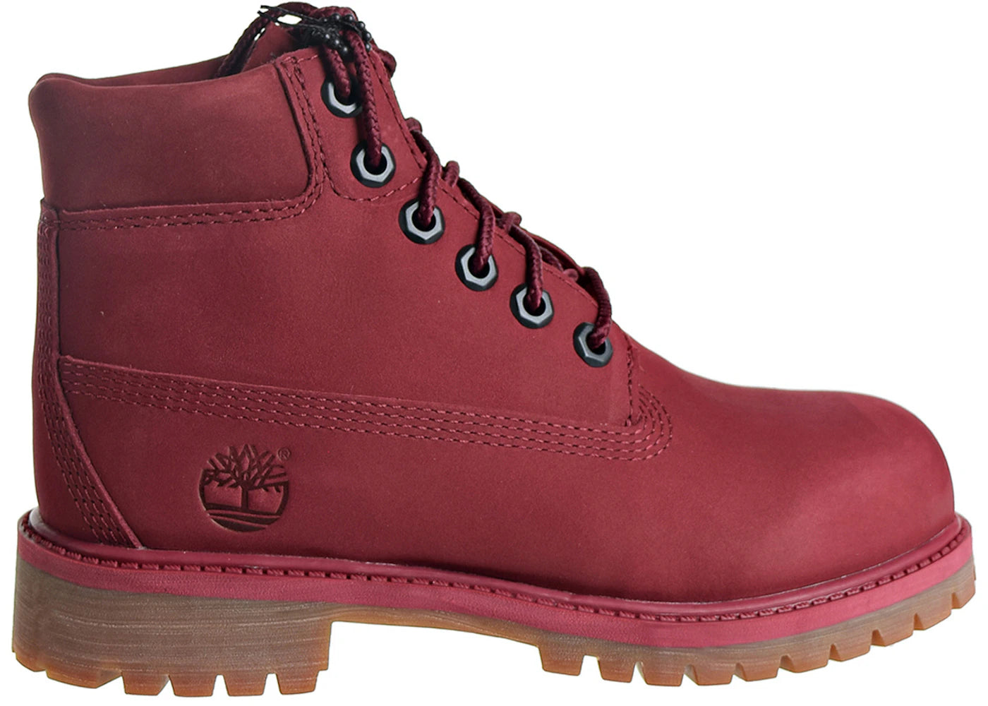 timberland 6" premium boot burgundy (ps)