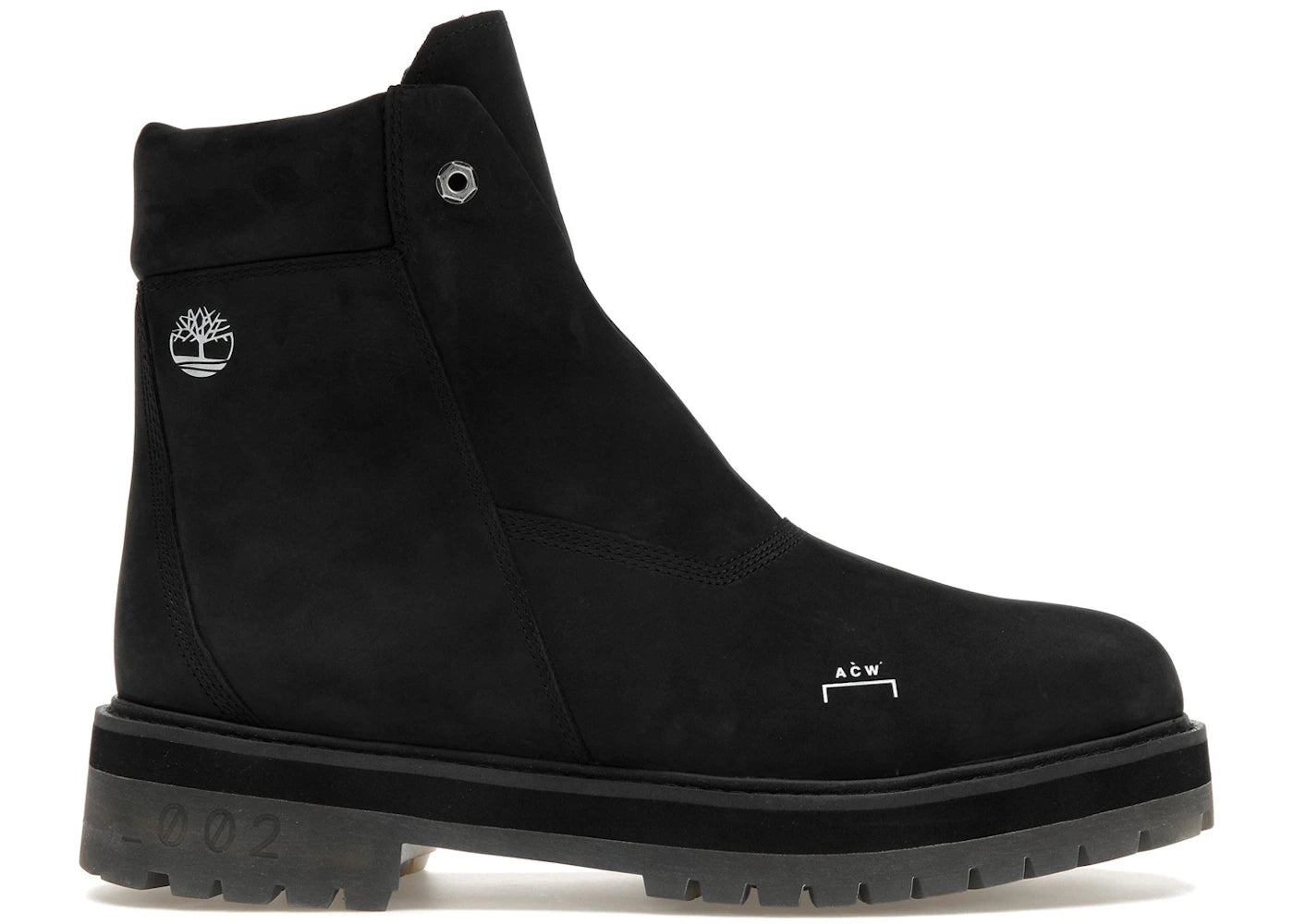 timberland 6 inch zip boot a-cold-wall black