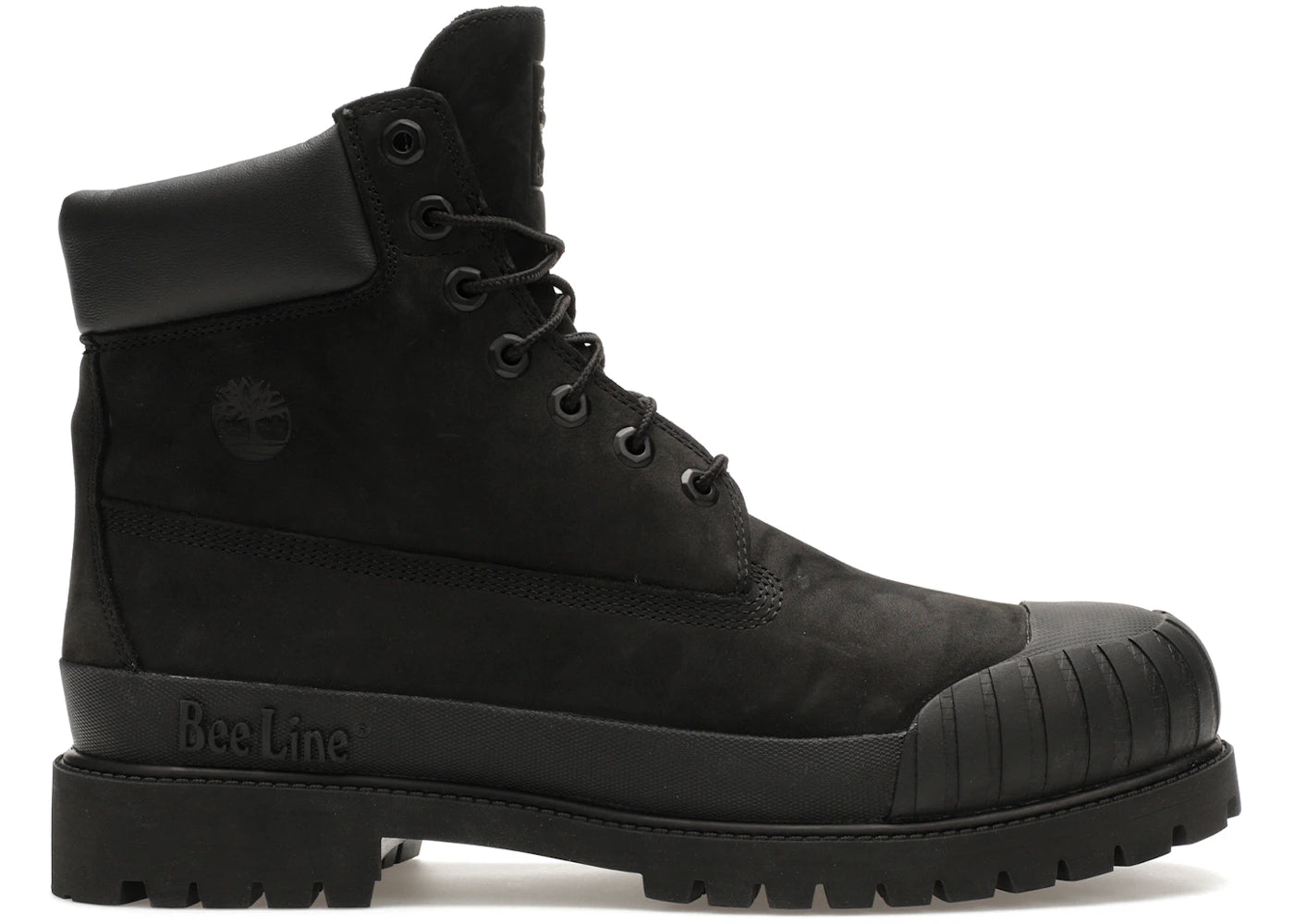 Timberland 6" Boot Premium Bee Line Rubber Toe Wp Black Nubuck