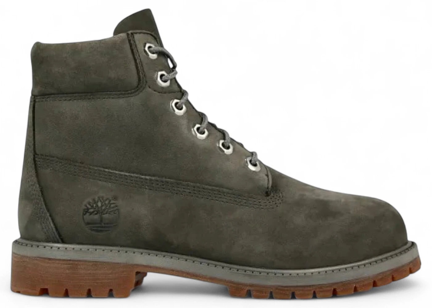 timberland 6" premium waterproof boot dark grey (gs)