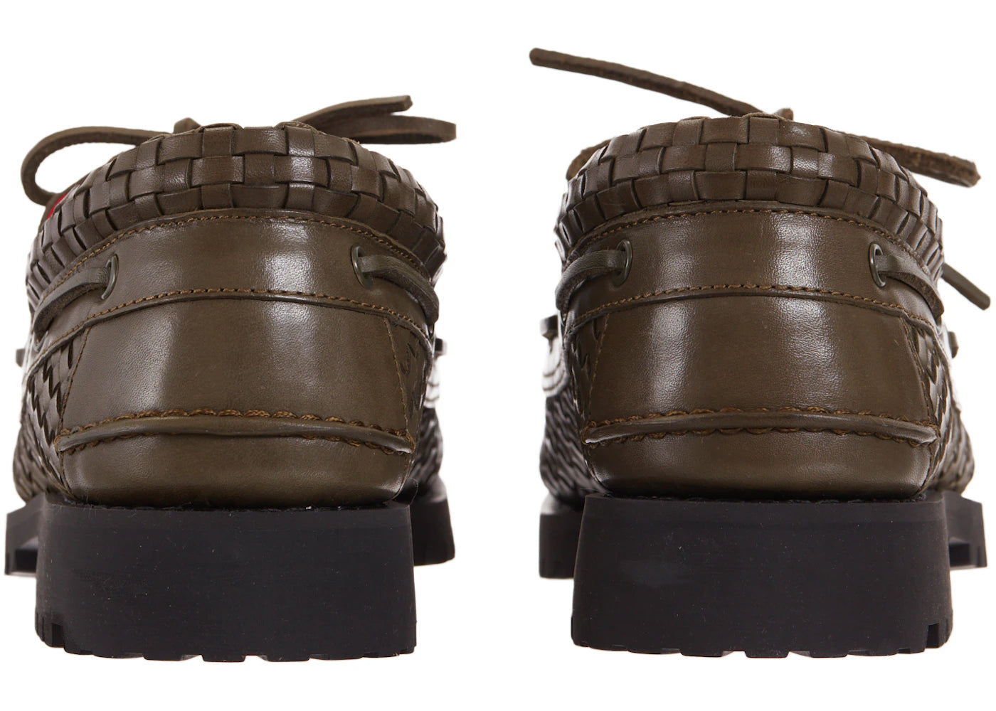 timberland woven leather 3-eye lug supreme olive