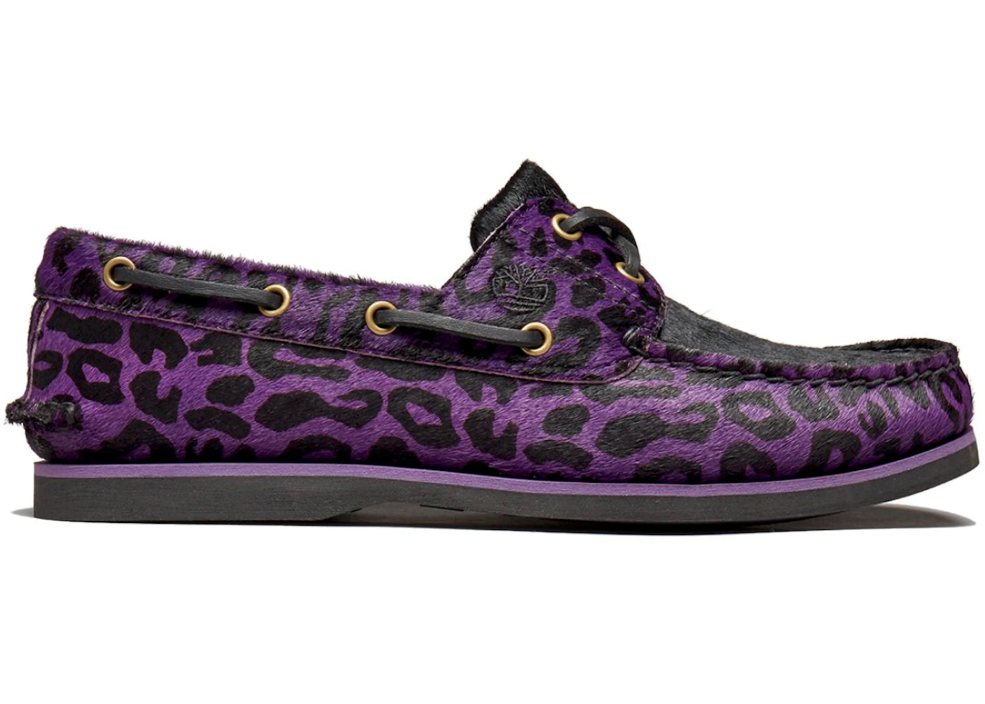 timberland classic boat 2 eye wacko maria purple leopard