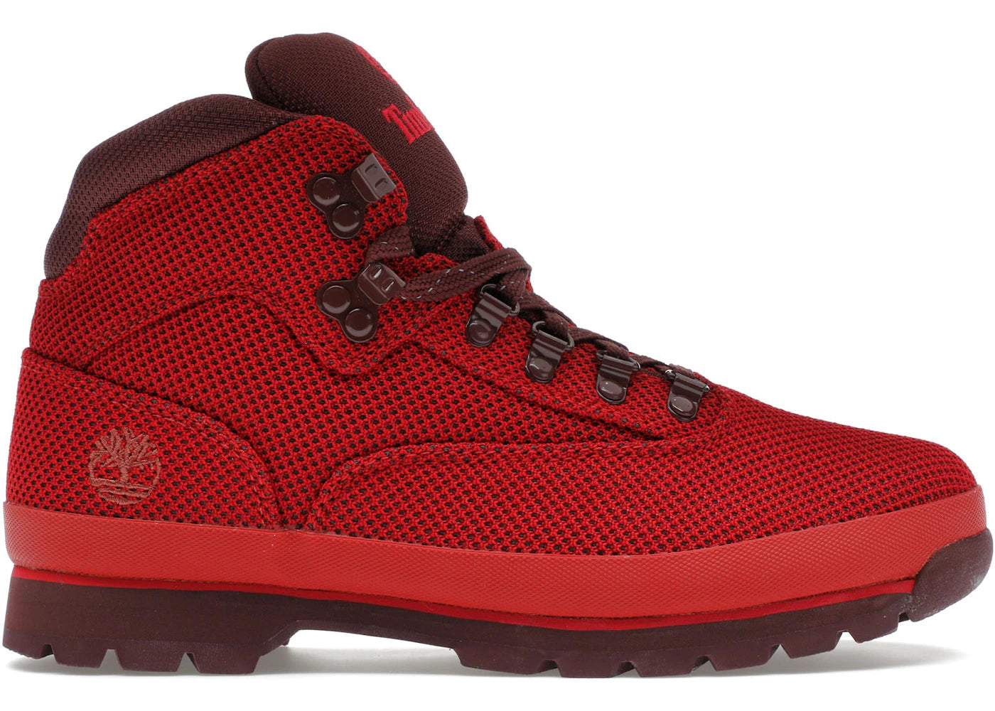 timberland euro hiker mid medium red