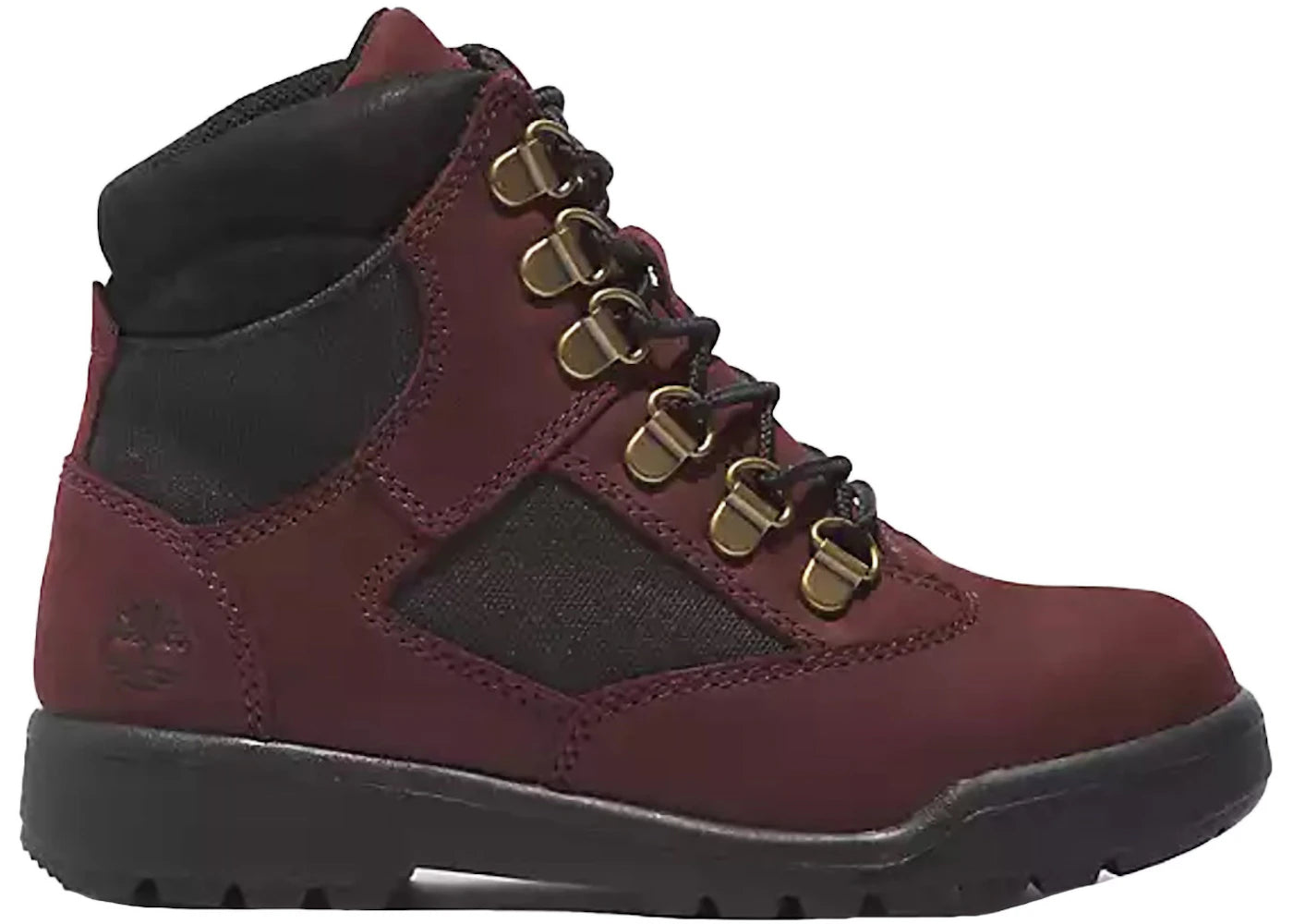 timberland field boot lace up dark port (gs)