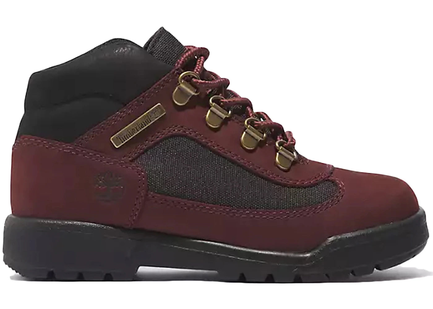 timberland field boot mid lace up dark port (gs)