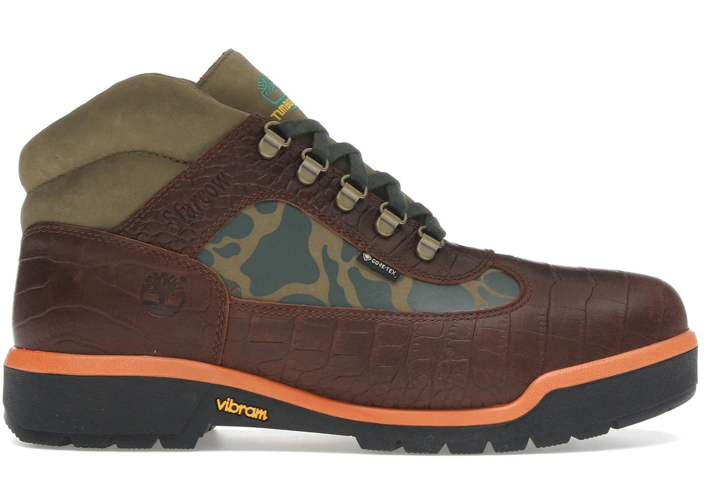 Timberland Field Boot Mid Lace Up Gore-Tex Starcow Medium Brown Camo