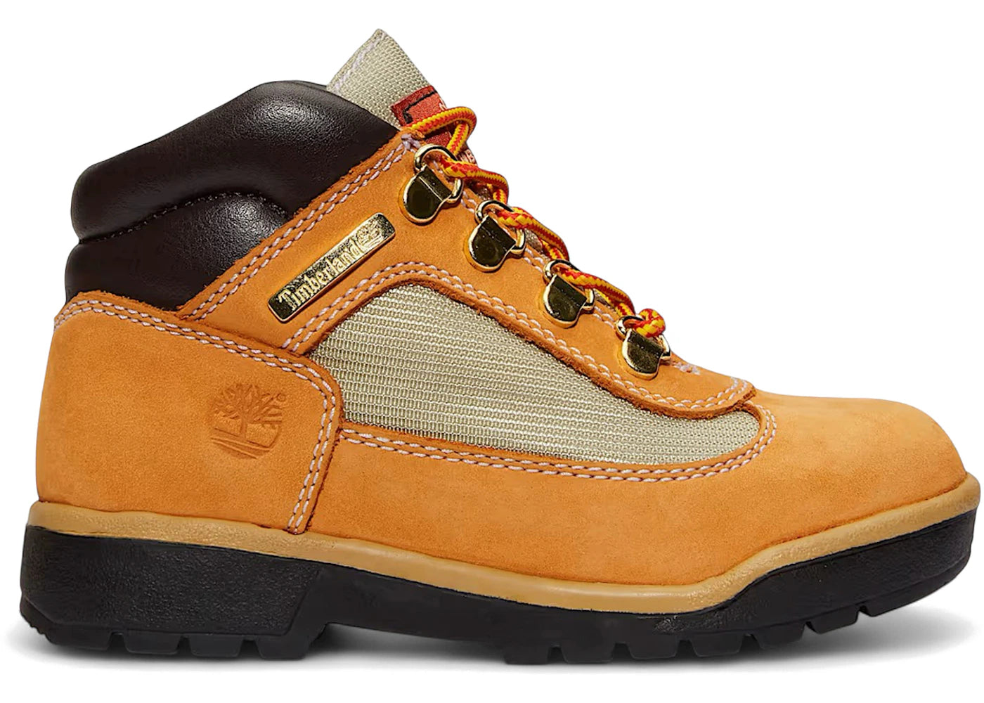 timberland field boot mid lace up wheat (ps)