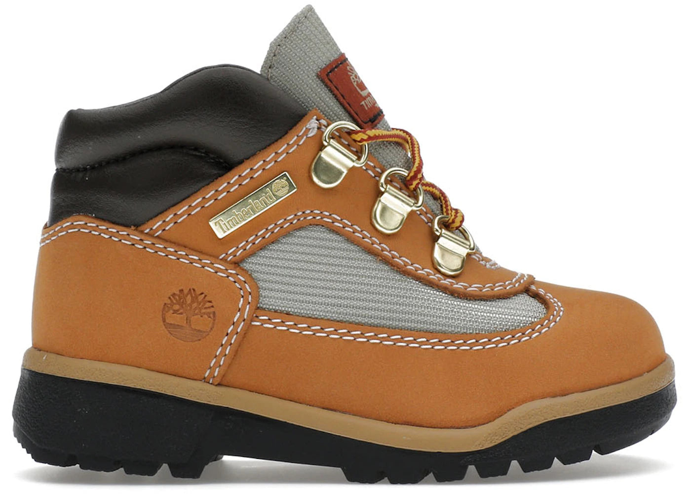 timberland field boot mid lace up wheat (td)