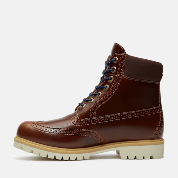 Timberland Heritage 6-Inch Waterproof Boot Medium Brown Full-Grain