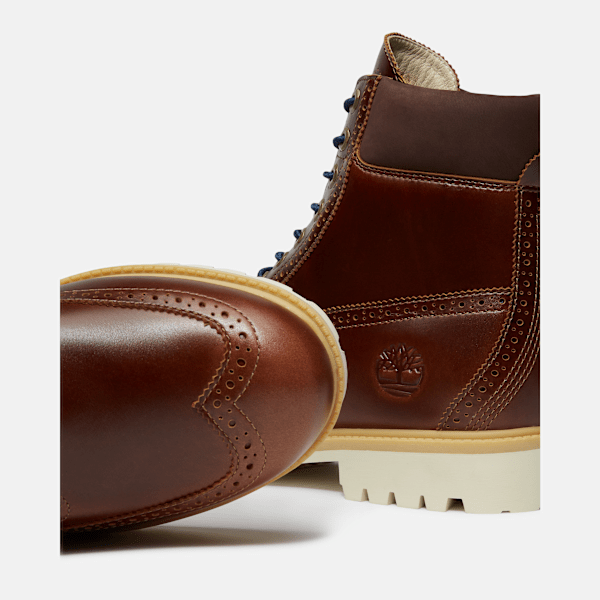 Timberland Heritage 6-Inch Waterproof Boot Medium Brown Full-Grain