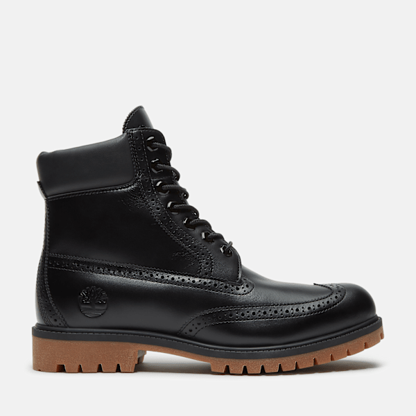 Timberland Heritage 6-Inch Waterproof Boot Black Full-Grain