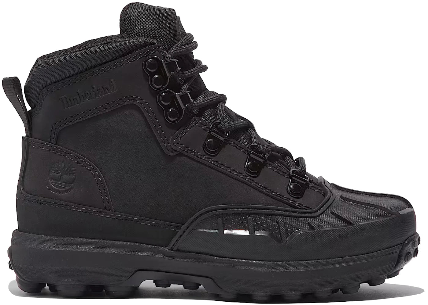 timberland rubber toe waterproof boot black (gs)