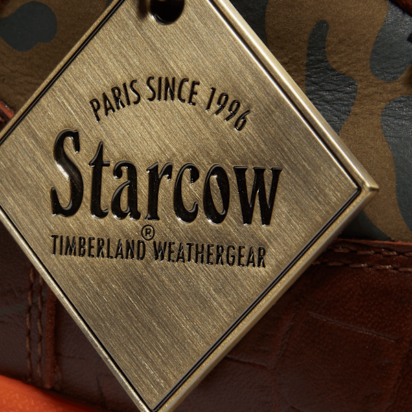 Timberland X Starcow Waterproof Field Boot Brown Croc Embossed Full-Grain