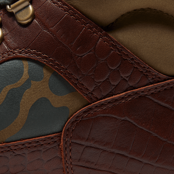 Timberland X Starcow Waterproof Field Boot Brown Croc Embossed Full-Grain