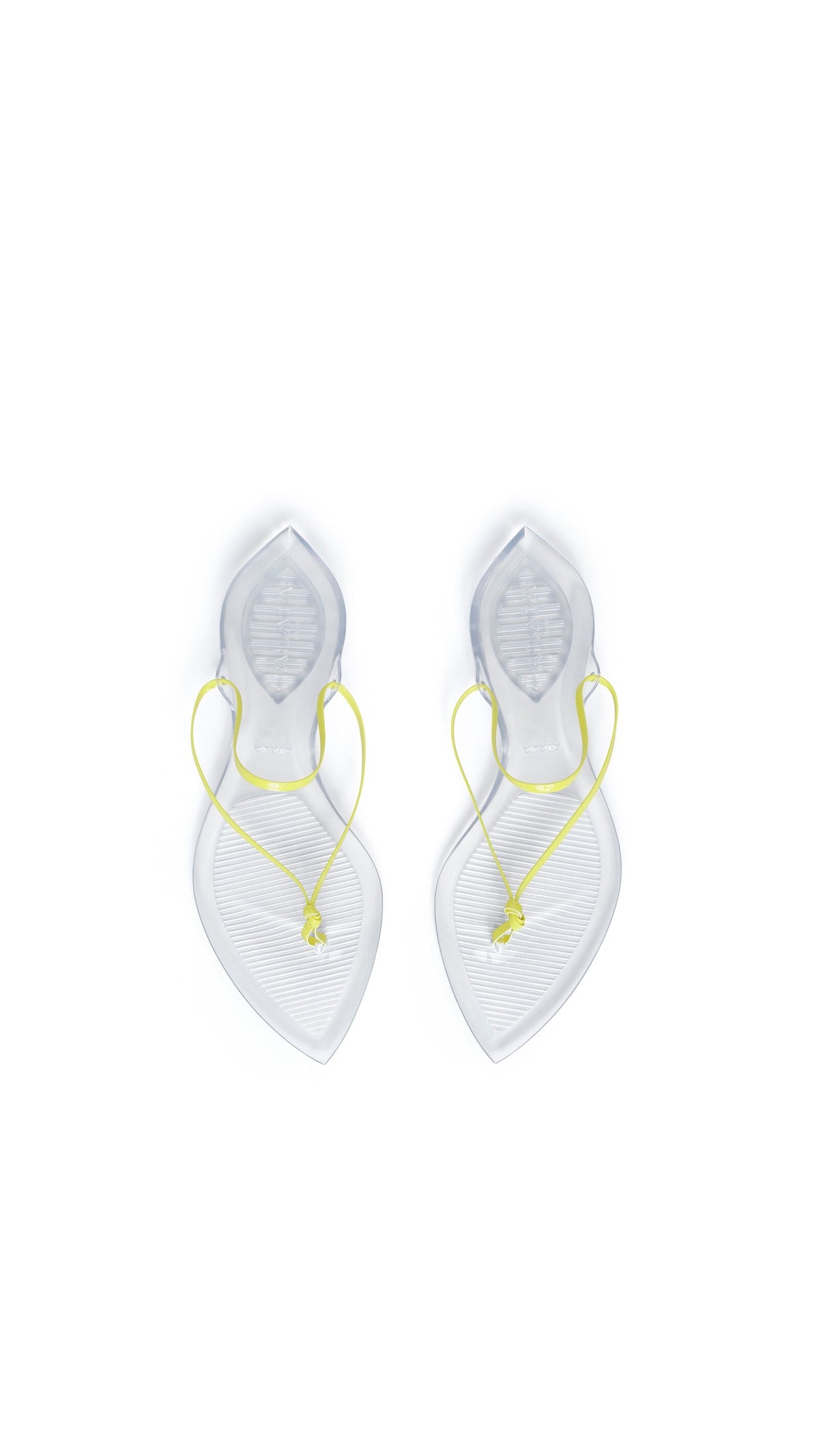 Alaïa Invisible Thong In Patent Leather
