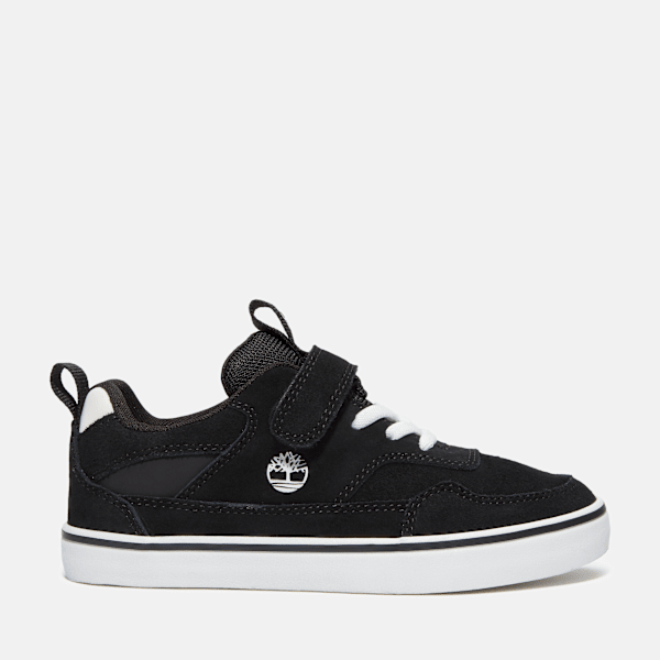 Timberland Toddler Stone Jump Hook-And-Loop Sneaker Black Suede