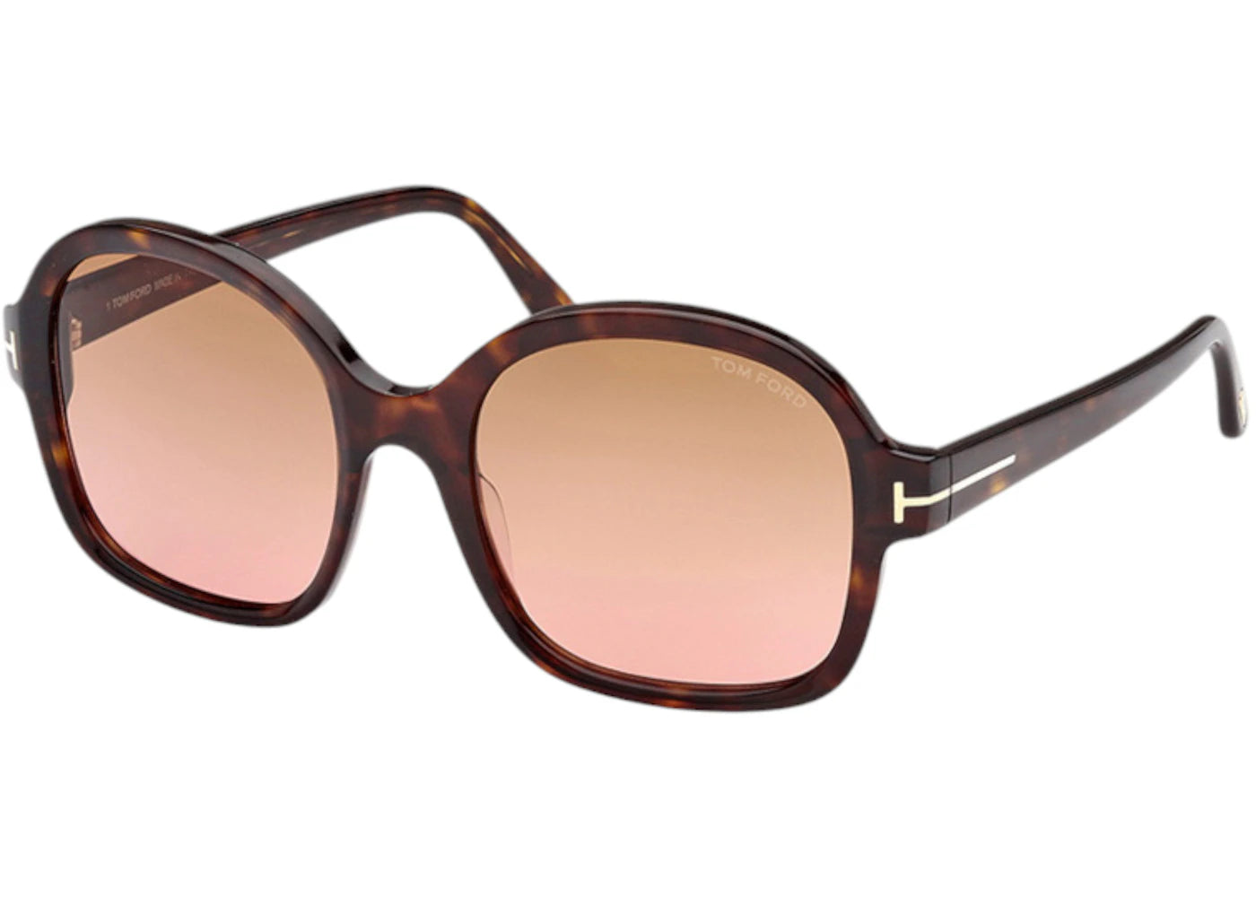 Tom Ford Oval Sunglasses Havana (Ft1034 52F)
