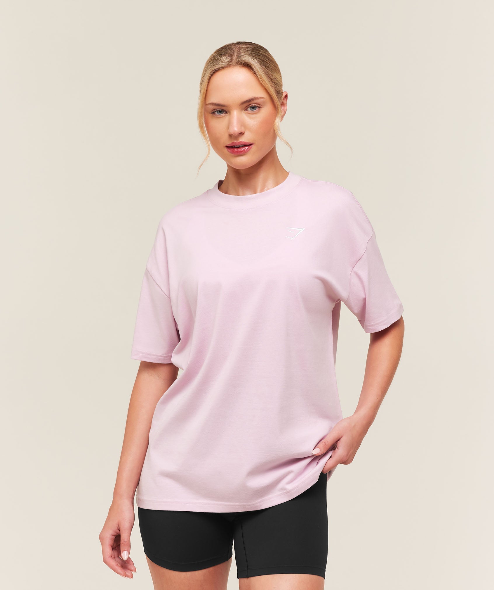 Women's Gymshark Training Oversized T-Shirt Haze Pink