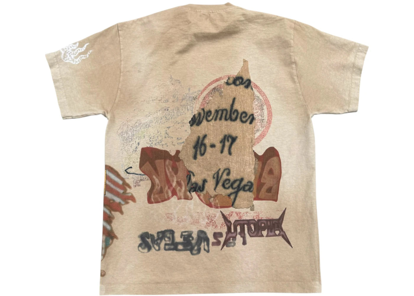 travis scott bazaar souvenir tee brown