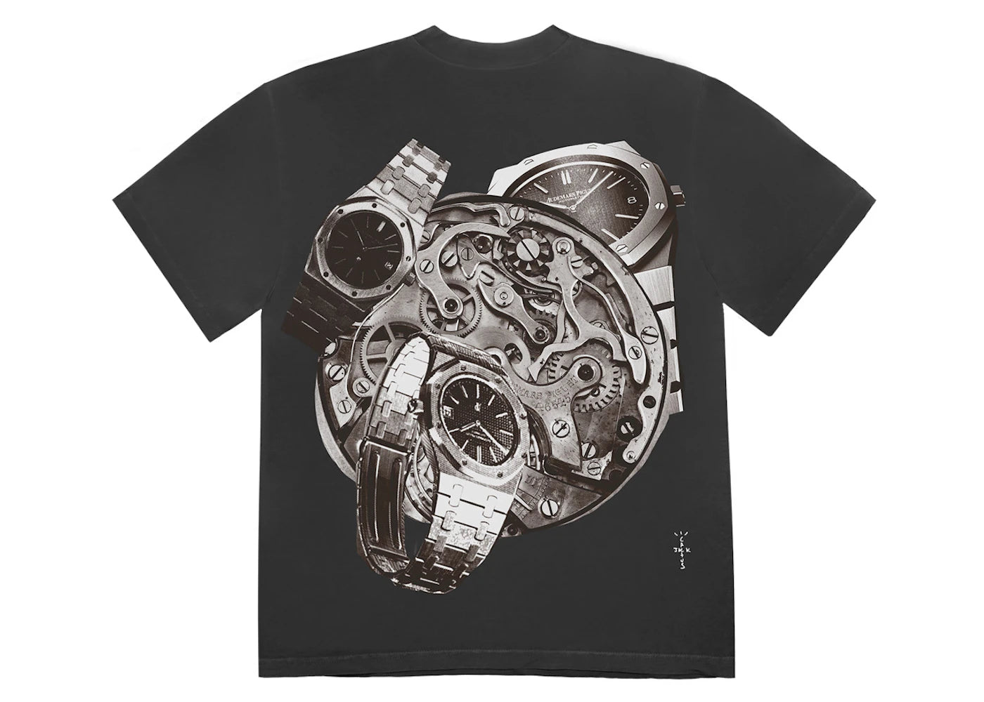 travis scott cj x audemars piguet collage tee black