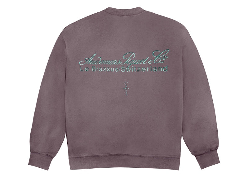 Travis Scott Cj X Audemars Piguet Logo Ii Crewneck Purple
