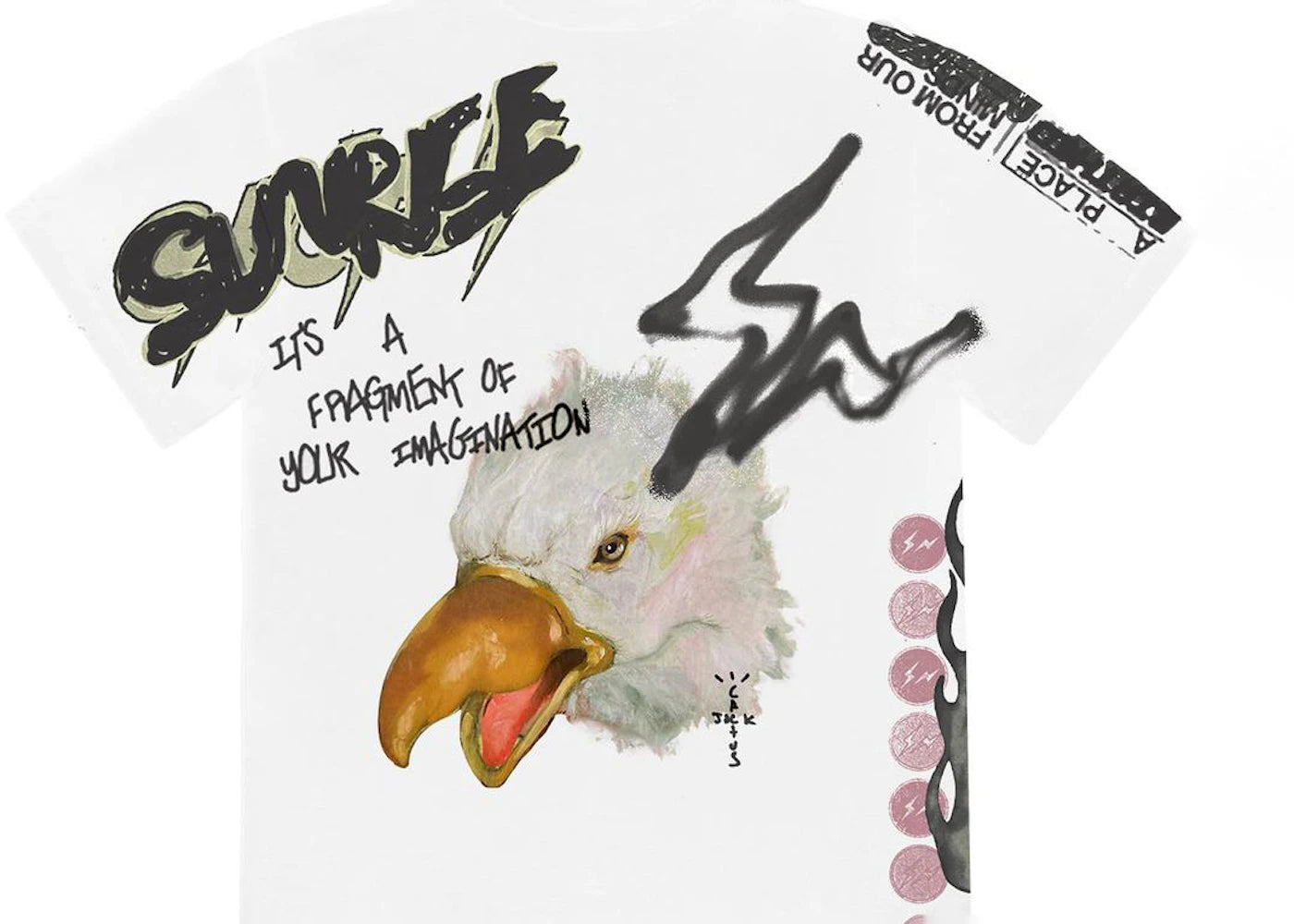 travis scott cactus jack for fragment sunrise tee white