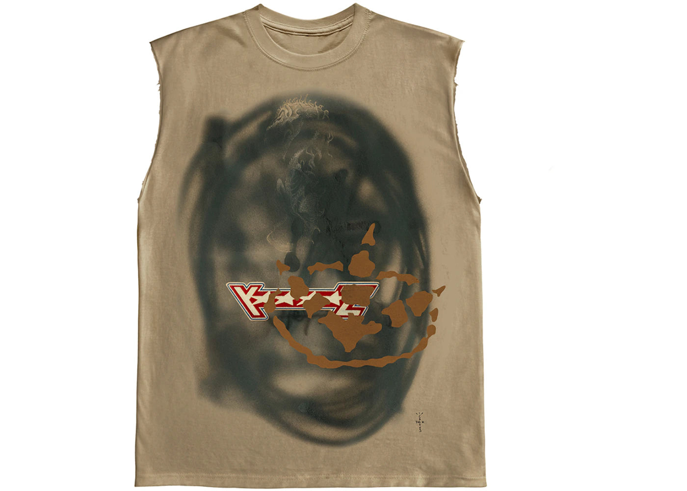 travis scott cactus jack sprayed muscle tank multicolor