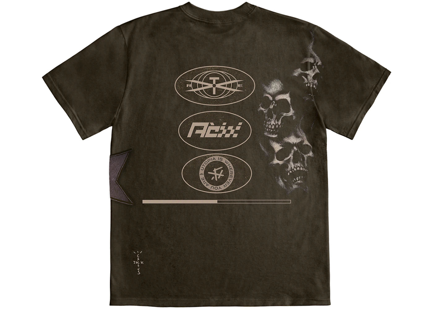 travis scott cactus jack t-rexx shirt multicolor