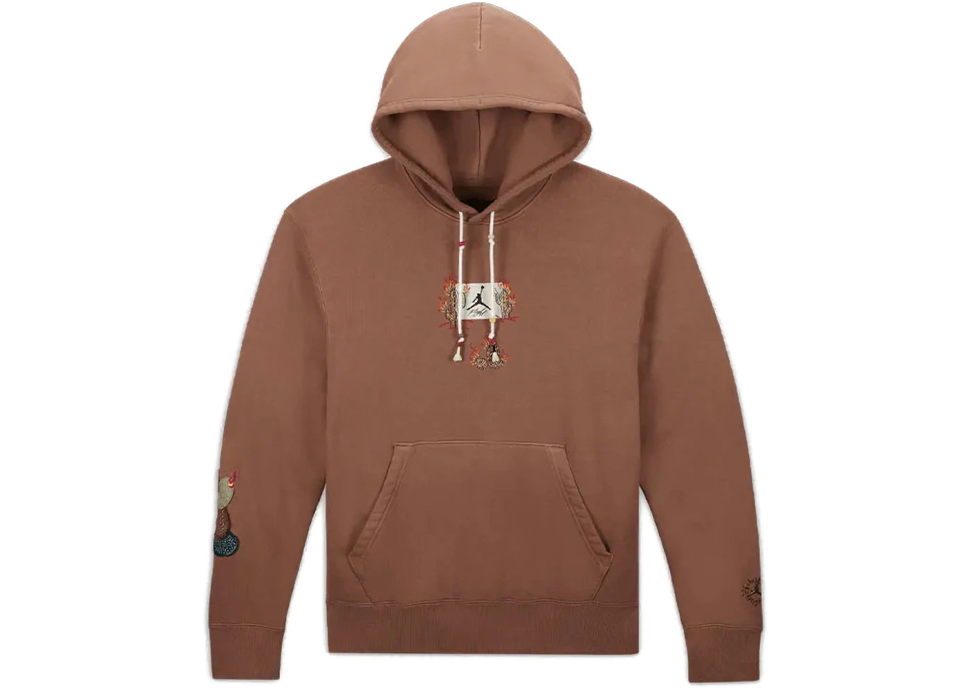 travis scott x jordan flight graphic hoodie archaeo brown