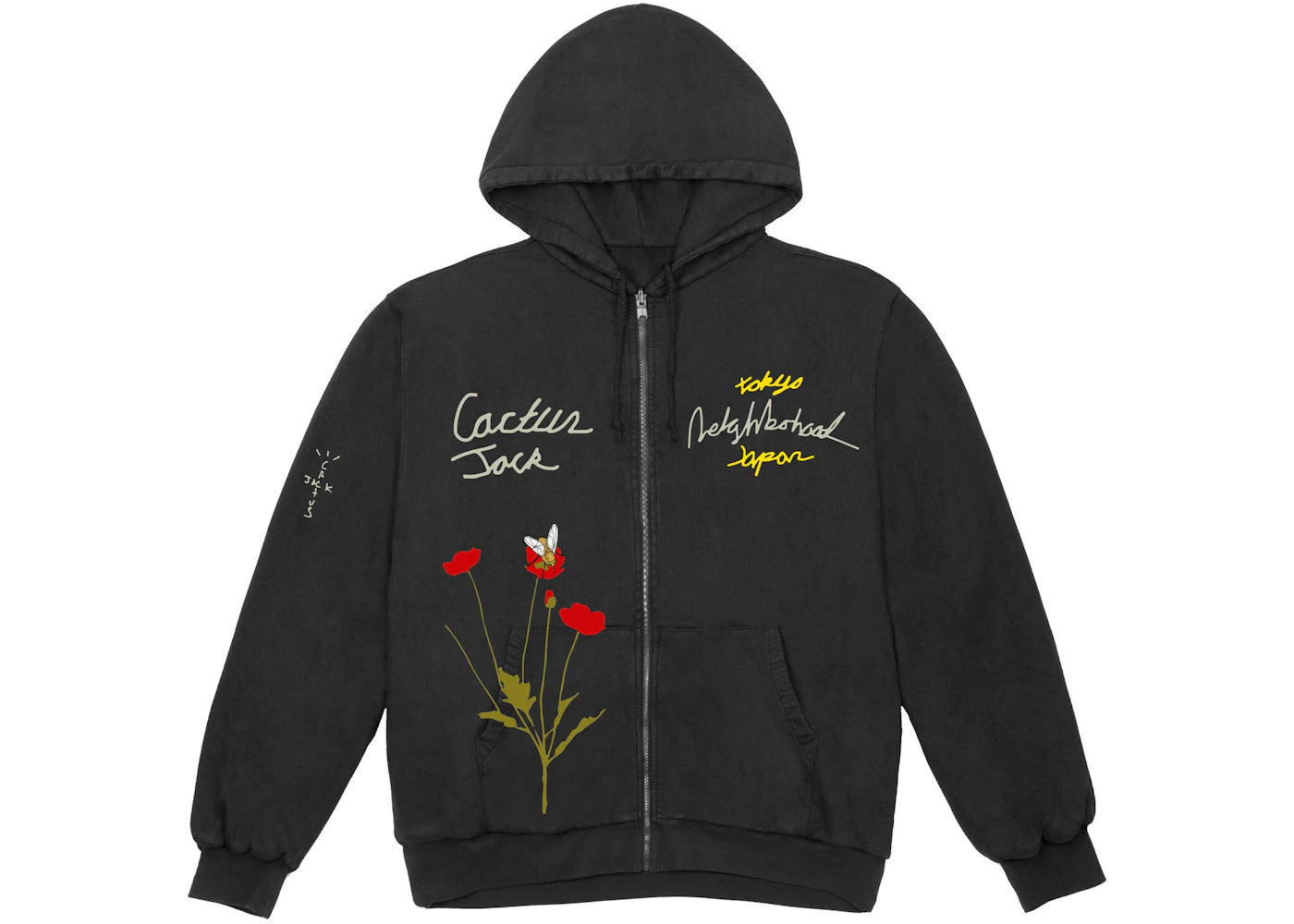 travis scott cactus jack x neighborhood carousel hoodie black