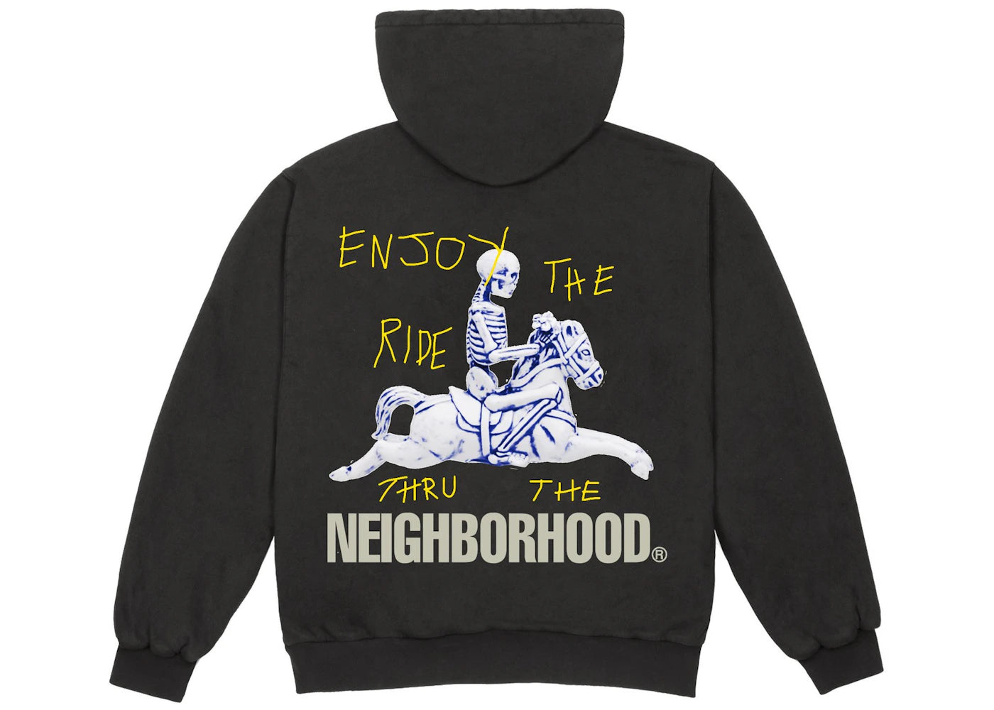 travis scott cactus jack x neighborhood carousel hoodie black