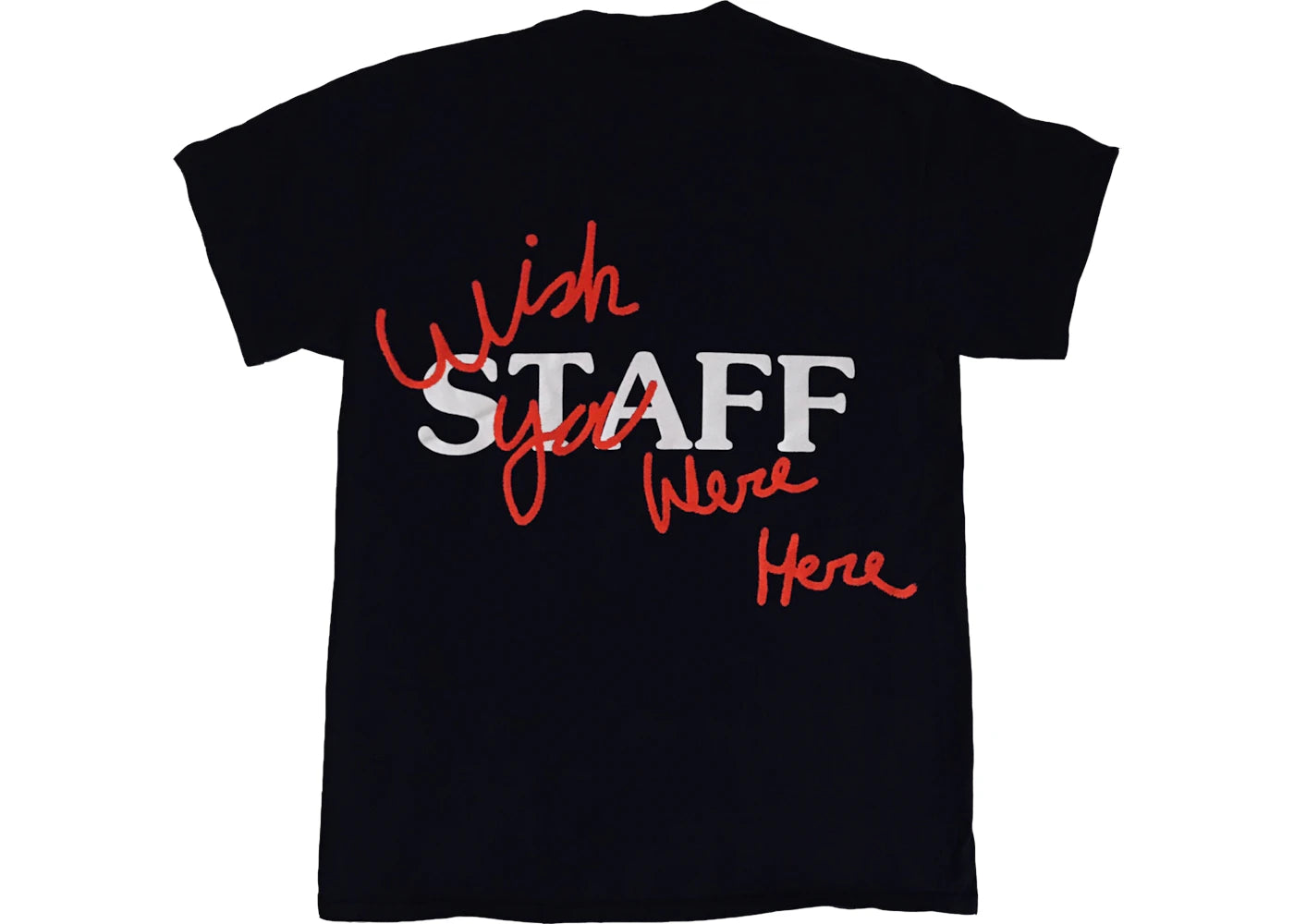 travis scott staff tee black