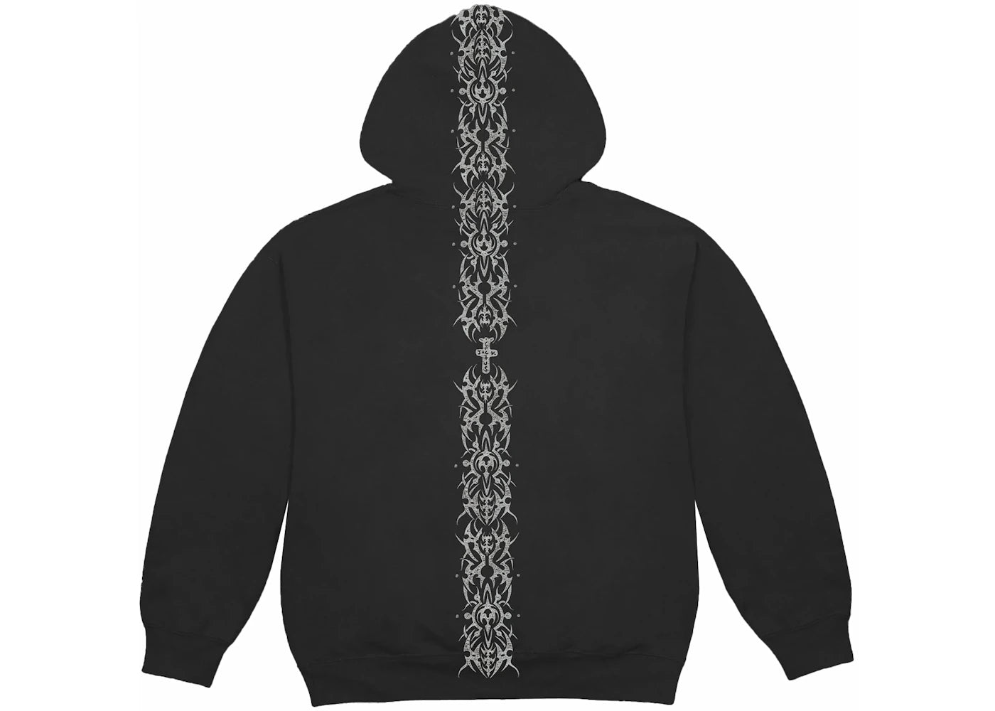 travis scott studded pullover hoodie black
