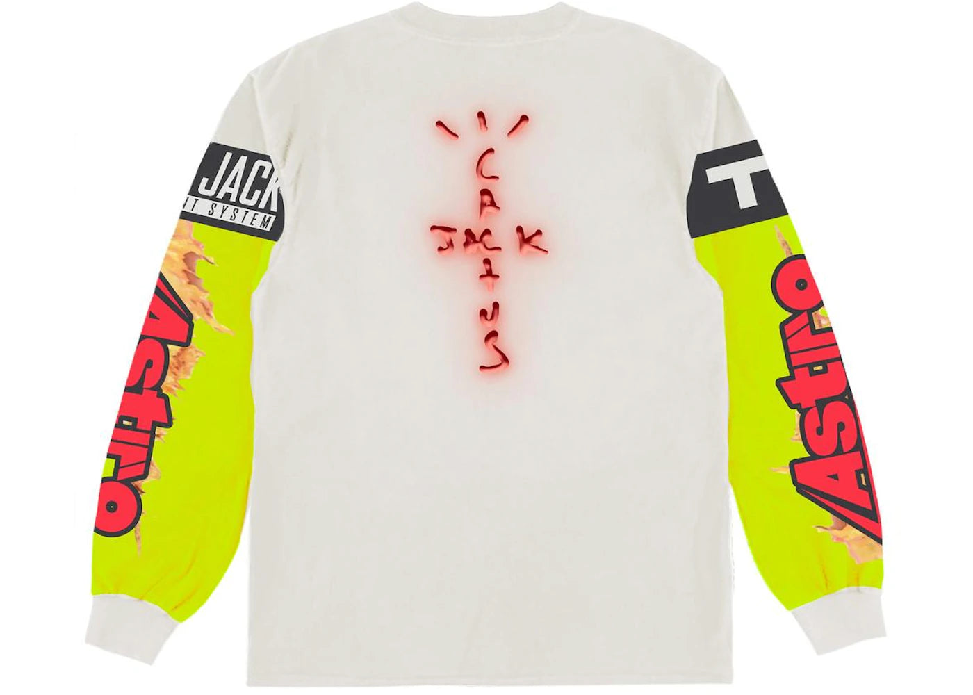 travis scott the scotts cj gaming ii l/s jersey white/multi