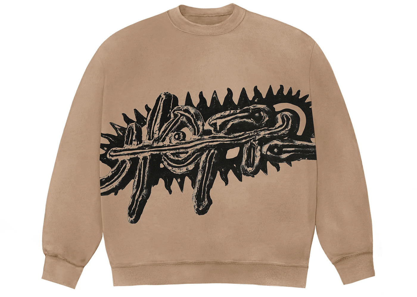 travis scott utopia a3 crewneck light brown
