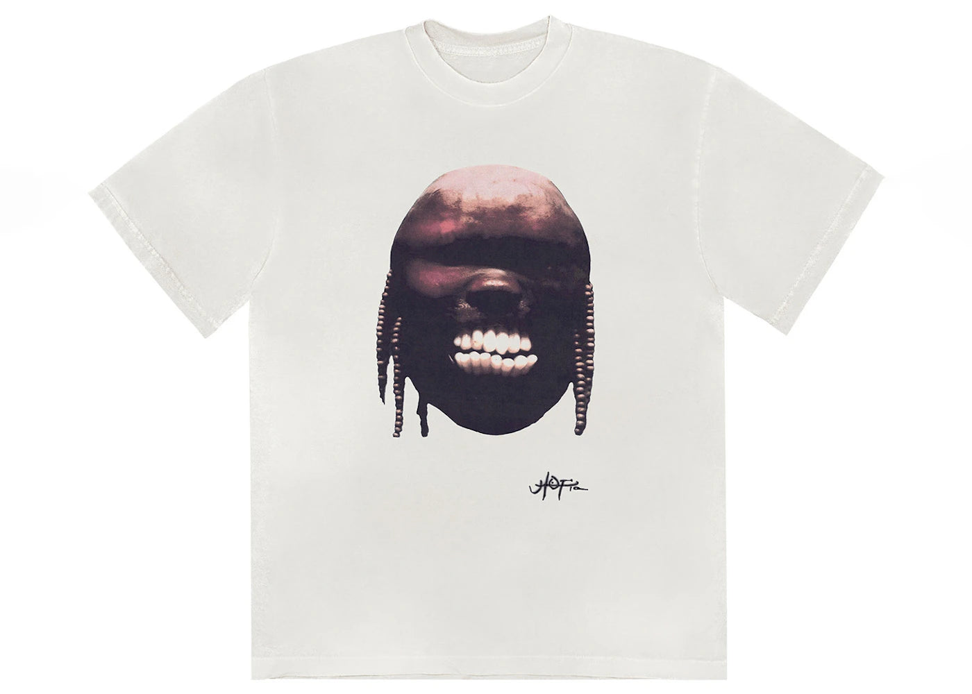 travis scott utopia b2 tee white