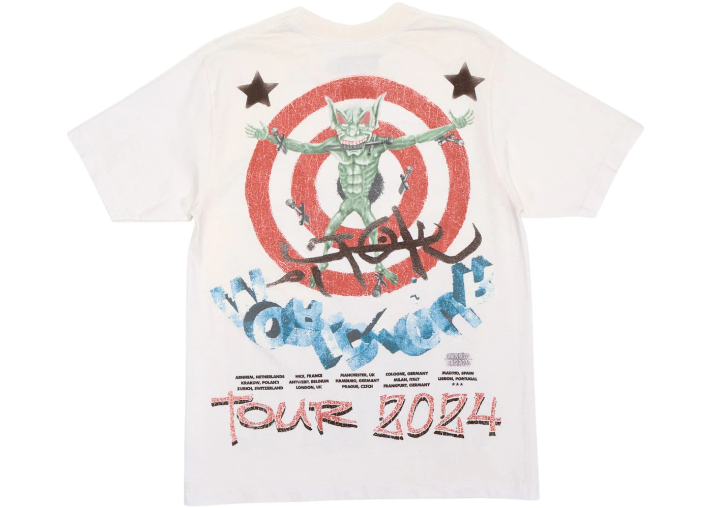 travis scott utopia circus maximus 2023 tour iii tee white