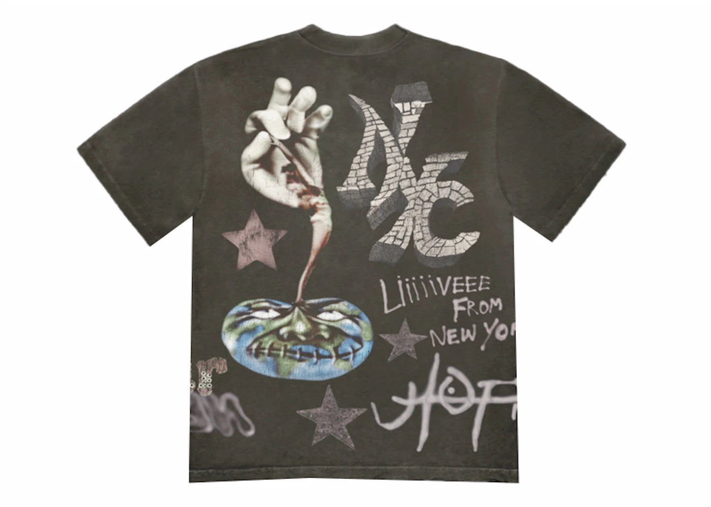 travis scott utopia nyc tee multicolor