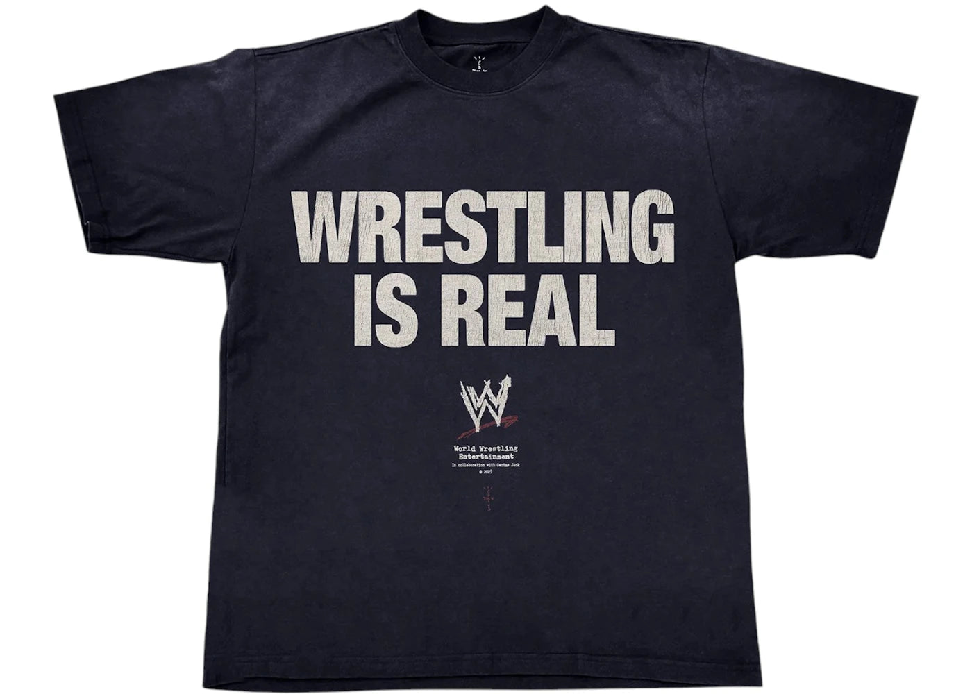 Travis Scott Wrestling Is Real T-Shirt Black