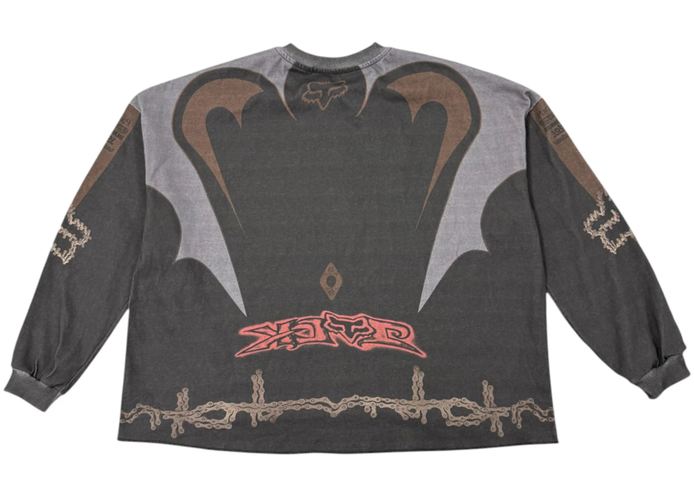 travis scott x fox racing ii jersey black