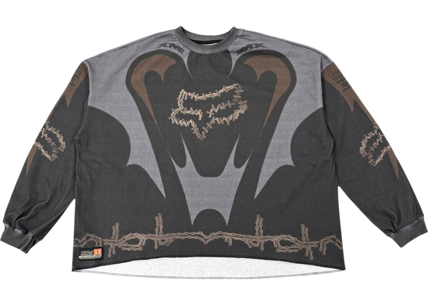 travis scott x fox racing ii jersey black