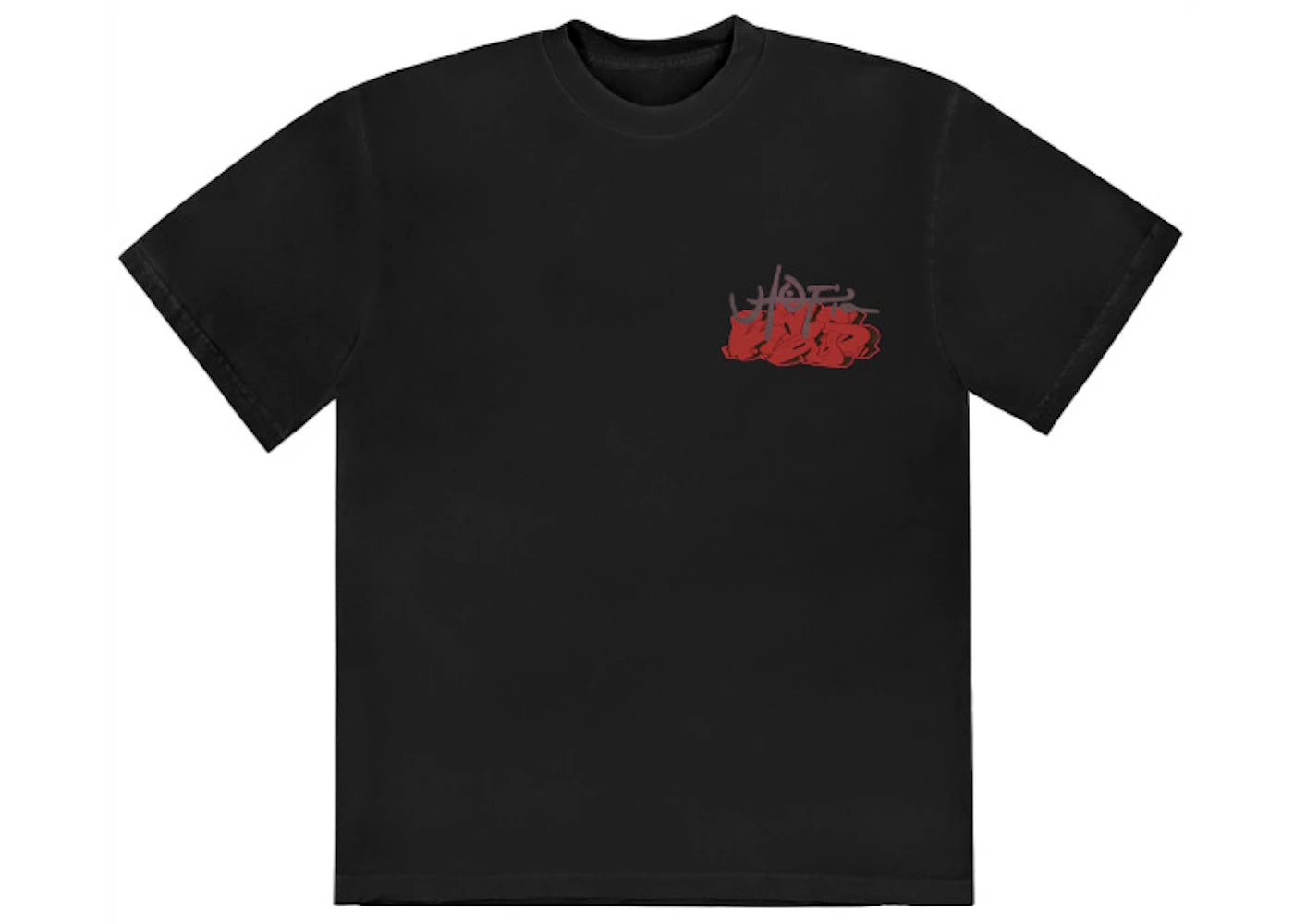 travis scott x kaws utopia ii tee black